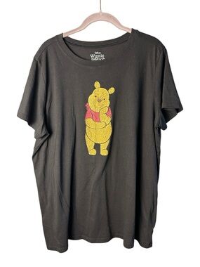 Torrid Size 2x Disney Blingy Winnie The Pooh Black Tee 2